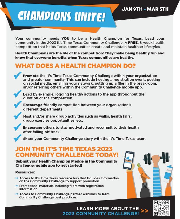 Health Champion Recruitment Flyer