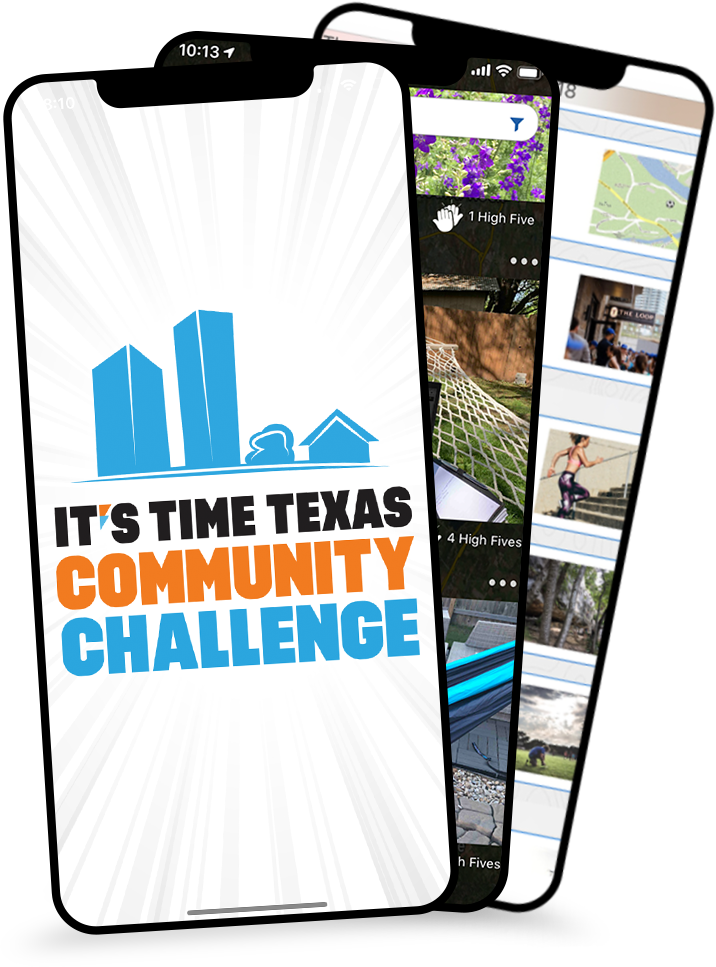 Aplicación It's Time Texas Community Challenge